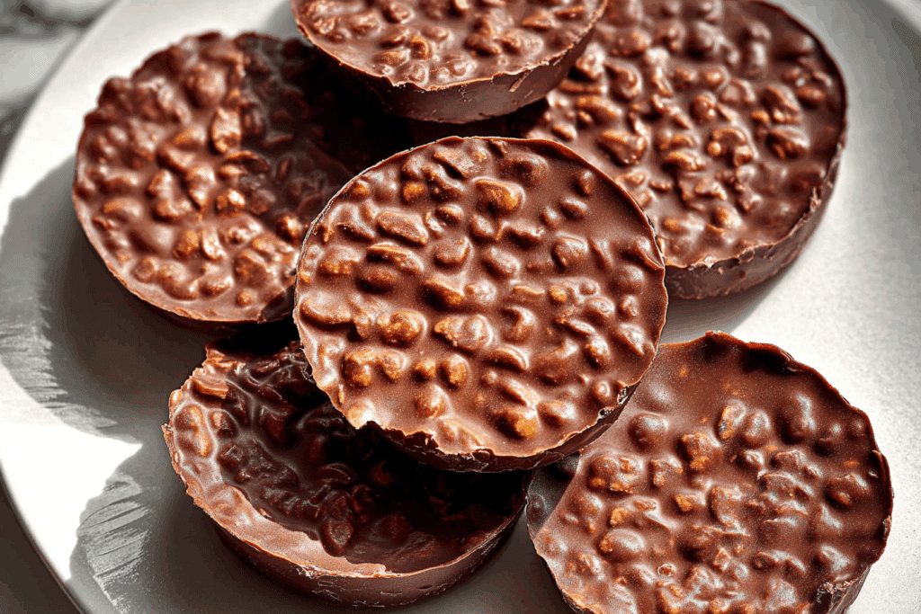 Chocolate Peanut Butter Crunch Cups Recipe close-up