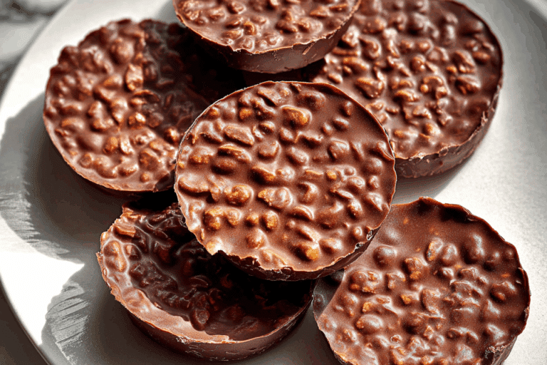 Chocolate Peanut Butter Crunch Cups Recipe close-up
