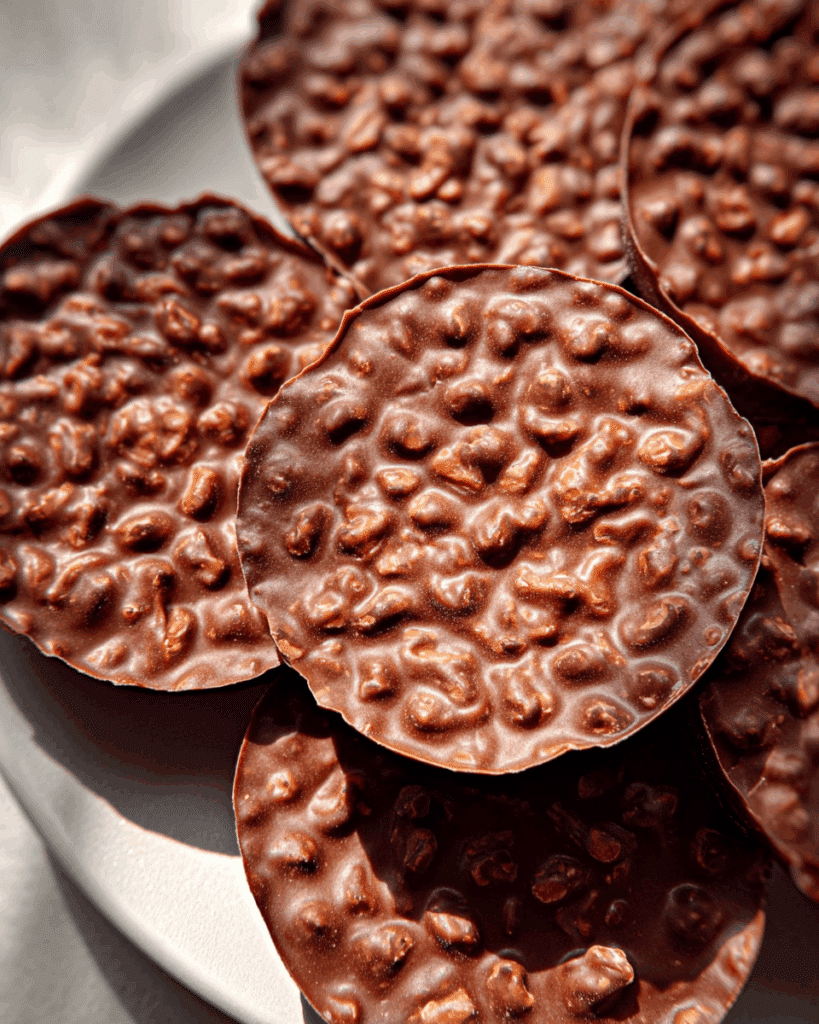 Muffin tin with chocolate peanut butter mixture