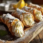 Lemon Meringue Pie Cannoli Recipe Close-Up