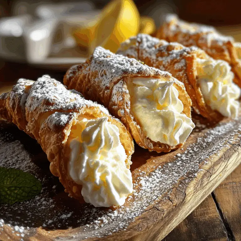 Lemon Meringue Pie Cannoli Recipe Close-Up