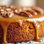 Most Delicious Sweet Potato Butter Cake close-up