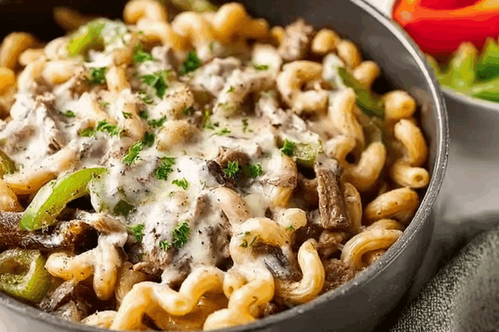 Philly Cheesesteak Pasta