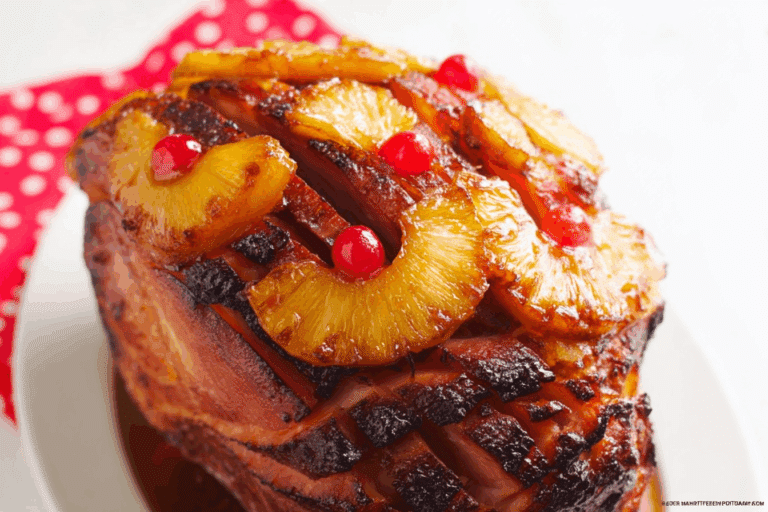 Easy Brown Sugar Pineapple Ham Bake