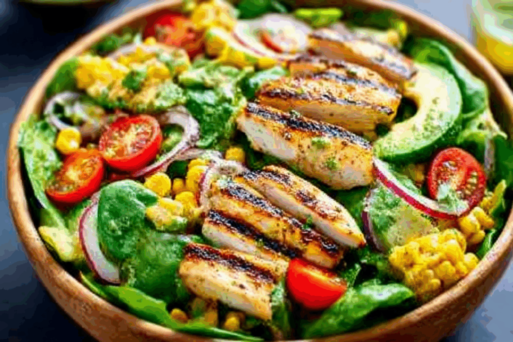 Cilantro-Lime-Grilled-Chicken-Salad