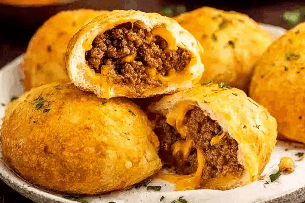 Air Fryer Cheesy Taco Bombs