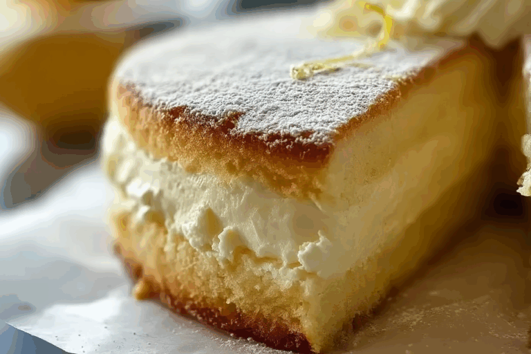 Homemade Copycat Olive Garden Lemon Cream Cake