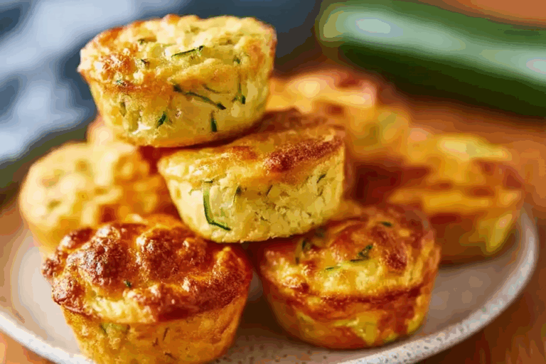 Cottage Cheese Zucchini Muffins