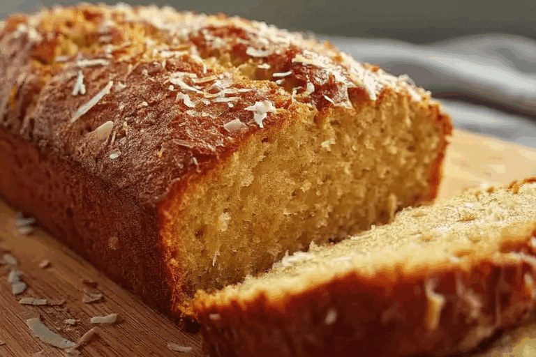 Flourless Caribbean Sweet Potato Coconut Bread