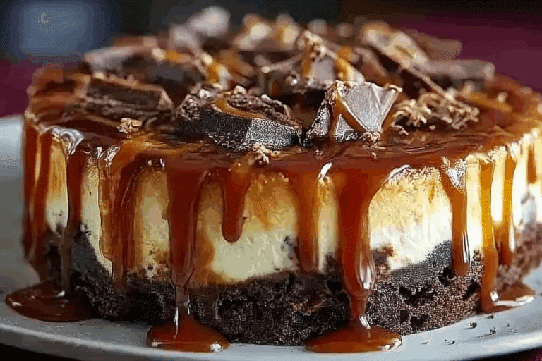 Caramel Brownie Cheesecake