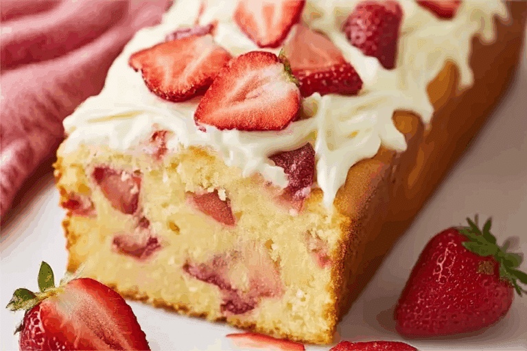 Strawberry Cream Cheese Pound Cake