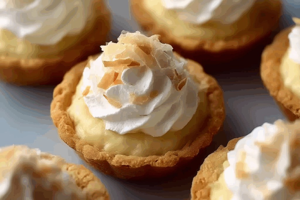 Coconut Cream Pie Cookie Cups