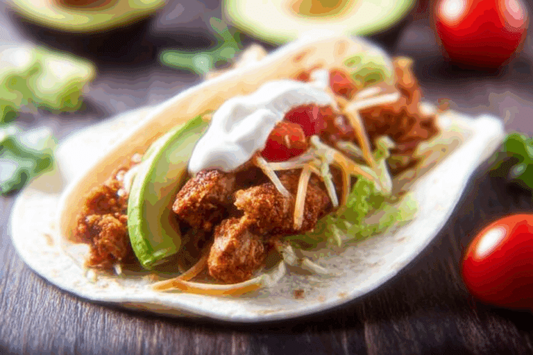 Spicy Cajun Griddle Chicken Tacos