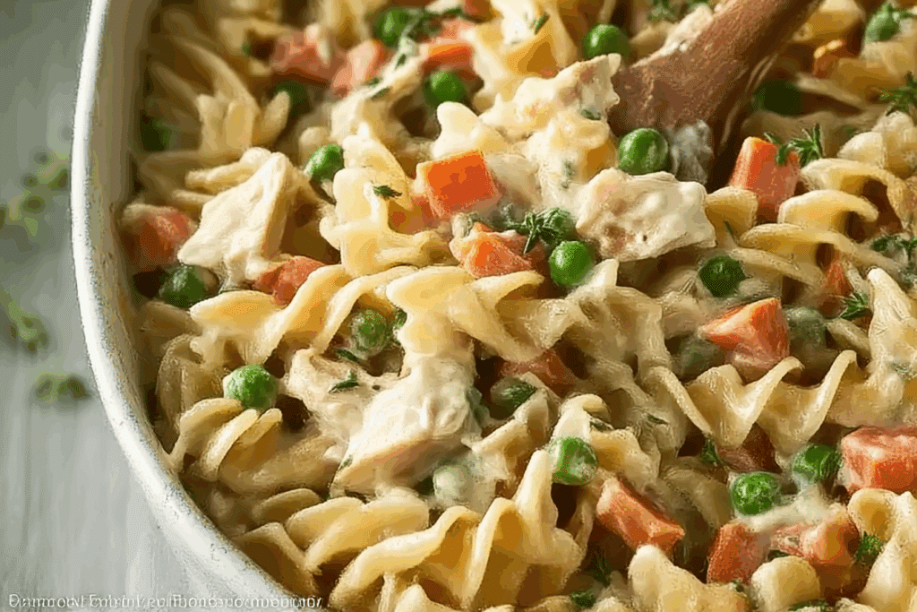 Chicken Pot Pie Pasta