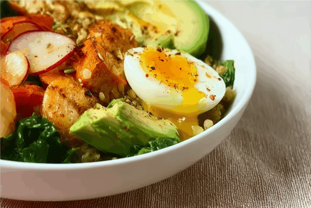 Avocado, Egg & Veggie Power Bowl