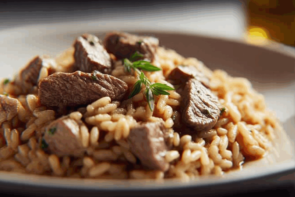 Italian Beef Risotto