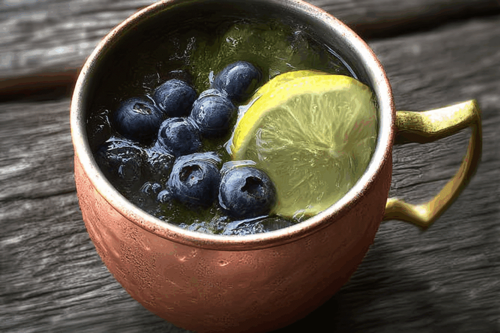 Easy Lemon Blueberry Moscow Mule