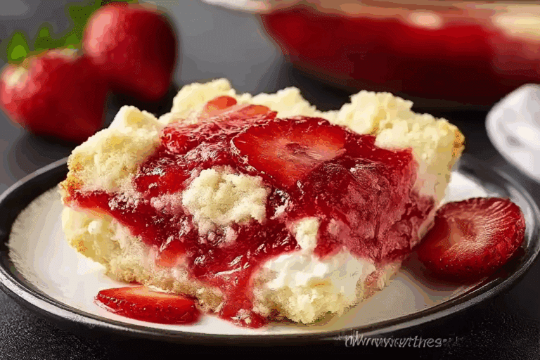 Strawberry Cheesecake Dump Cake