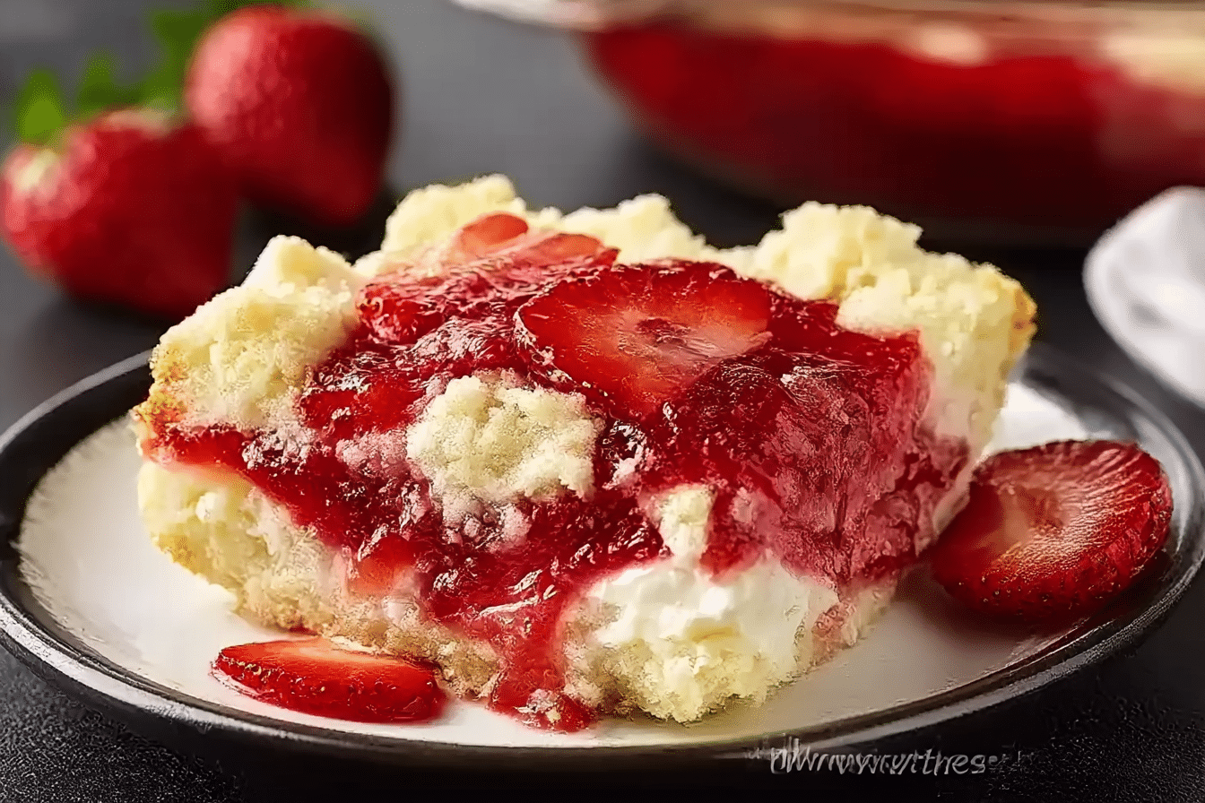Strawberry Cheesecake Dump Cake