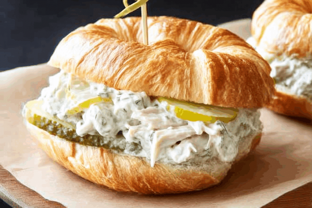 Dill Pickle Chicken Salad Sandwiches