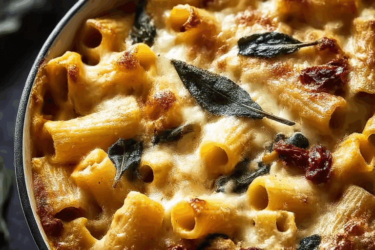 Creamy Butternut Squash Rigatoni Bake