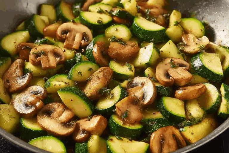 Sautéed Zucchini and Mushrooms