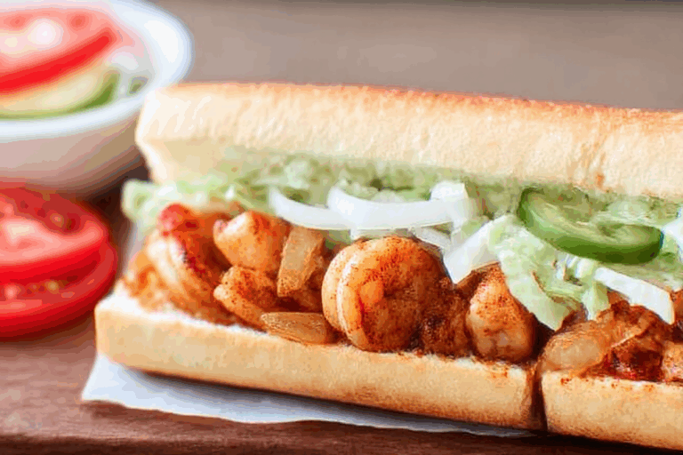 Spicy Shrimp Rolls | Cajun Grilled Shrimp Po Boy