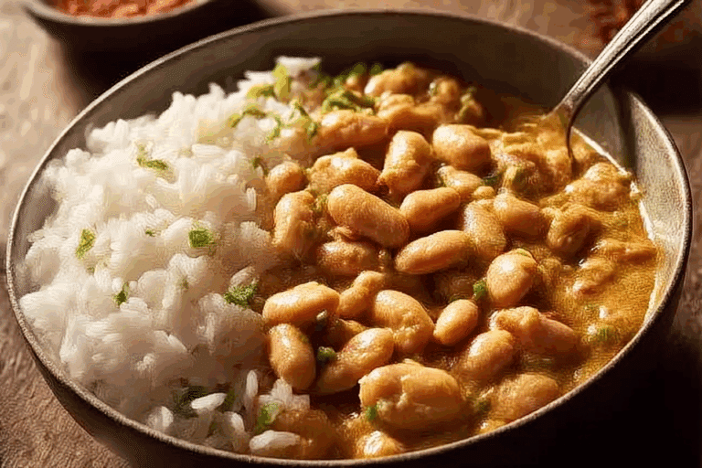Creamy Southern White Beans and Rice Comfort Bowl