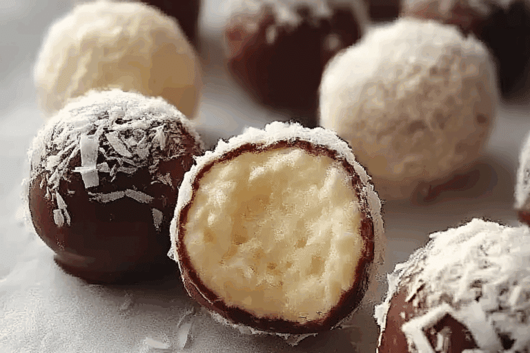 No Bake Coconut Cream Balls