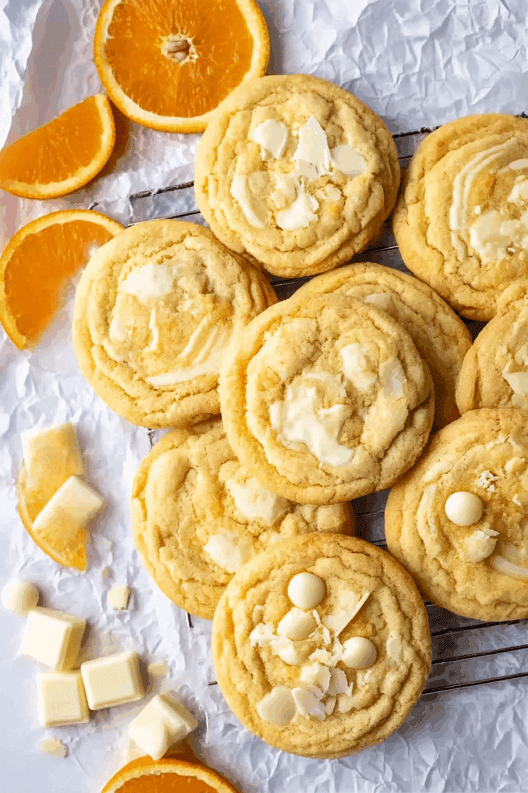 Chewy Creamsicle Orange Cookies