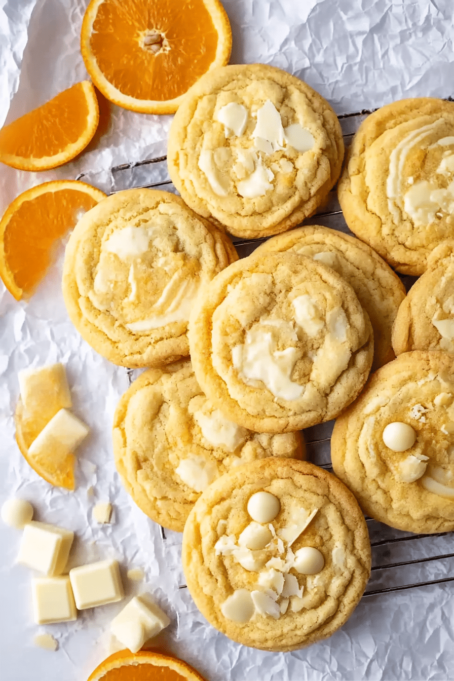 Chewy Creamsicle Orange Cookies