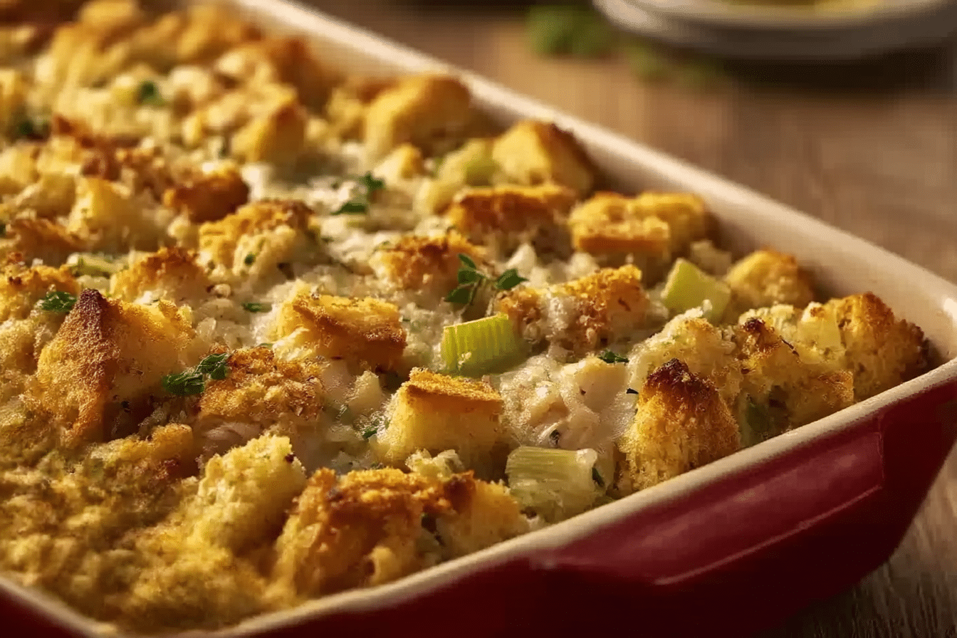 Chicken & Dressing Casserole