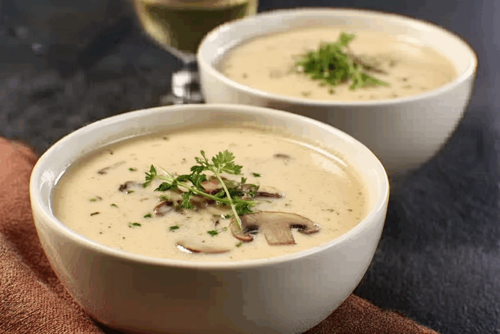 Mushroom Cheddar Soup