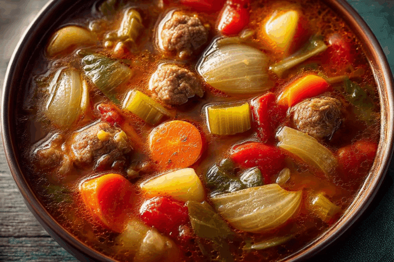 Italian Beef Vegetable Soup
