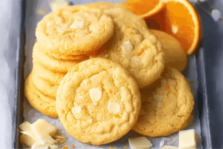 Chewy Creamsicle Orange Cookies