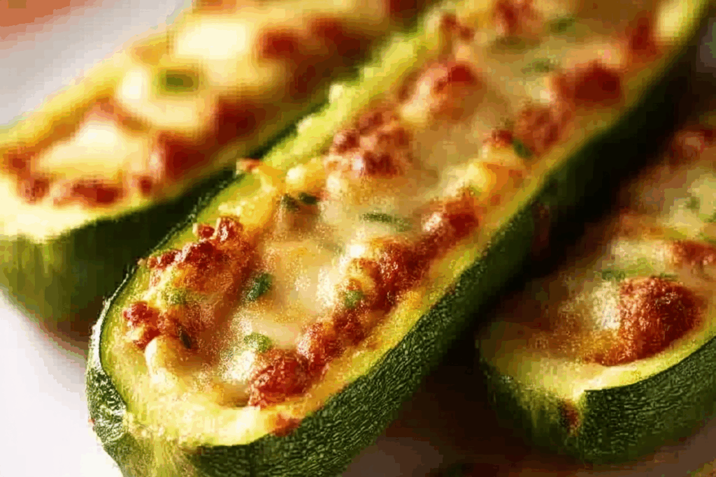Cheese Stuffed Zucchini