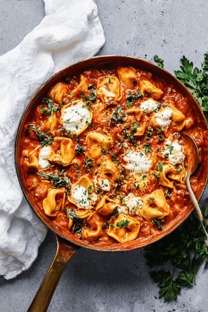 Cheese Tortellini in Creamy Marinara