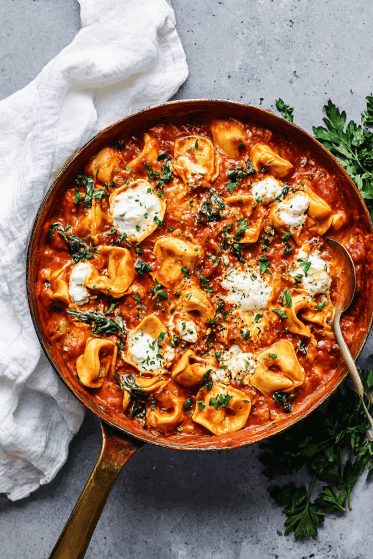 Cheese Tortellini in Creamy Marinara