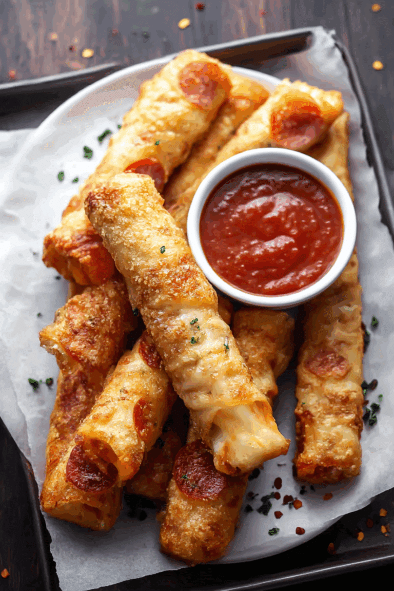 Pepperoni Pizza Mozzarella Sticks