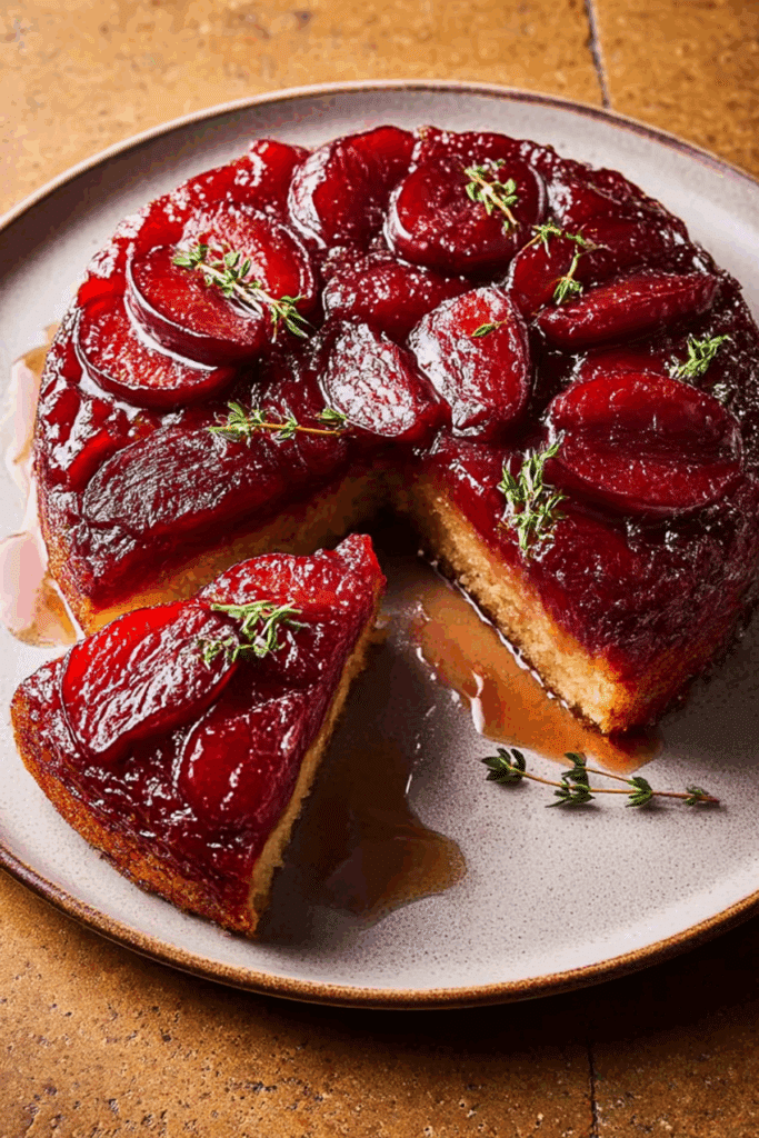 Plum Upside-Down Cake