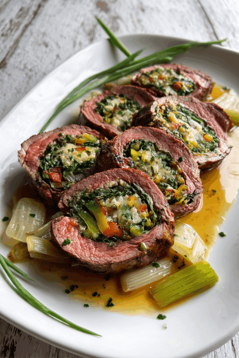 Vegetable-Stuffed Flank Steak