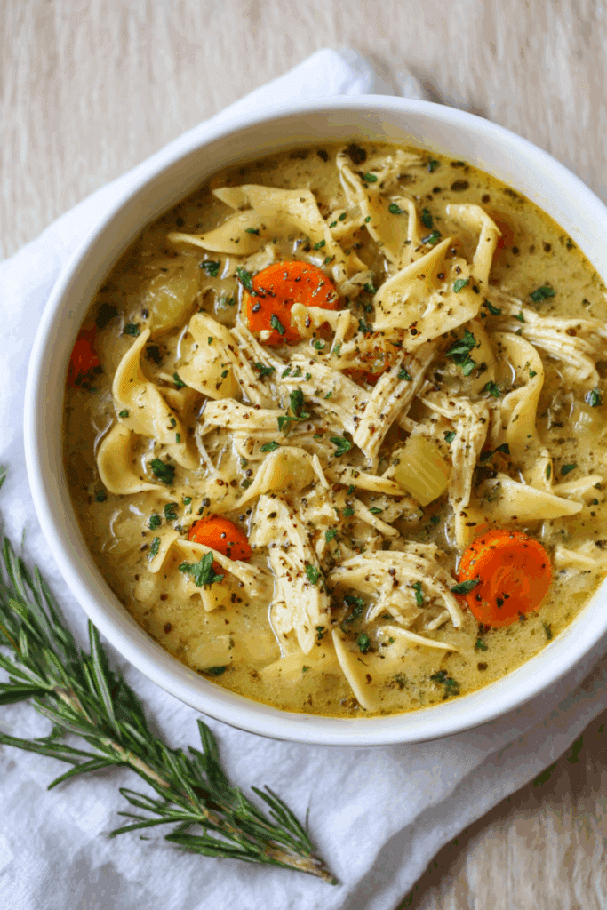 Creamy Chicken Noodle Soup