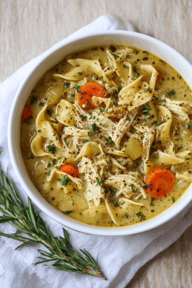 Creamy Chicken Noodle Soup