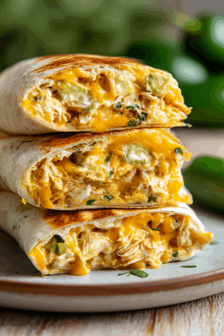 Chicken Avocado Ranch Burritos