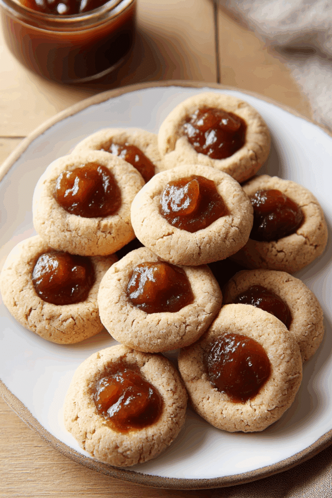 Apple Butter Thumbprint Cookies