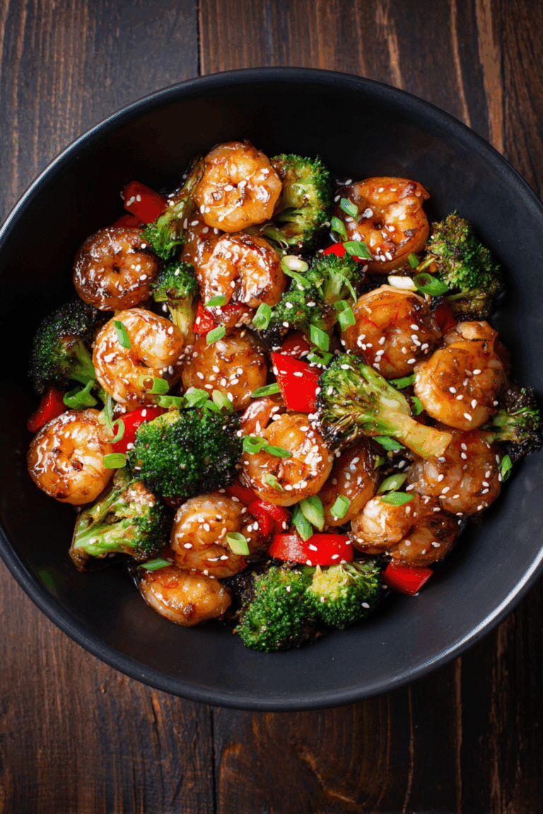 Honey Garlic Shrimp Stir Fry