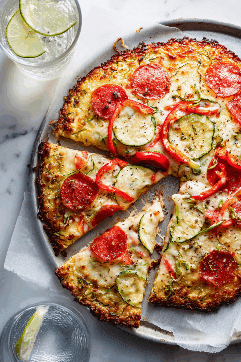 Zucchini-Crusted Pizza