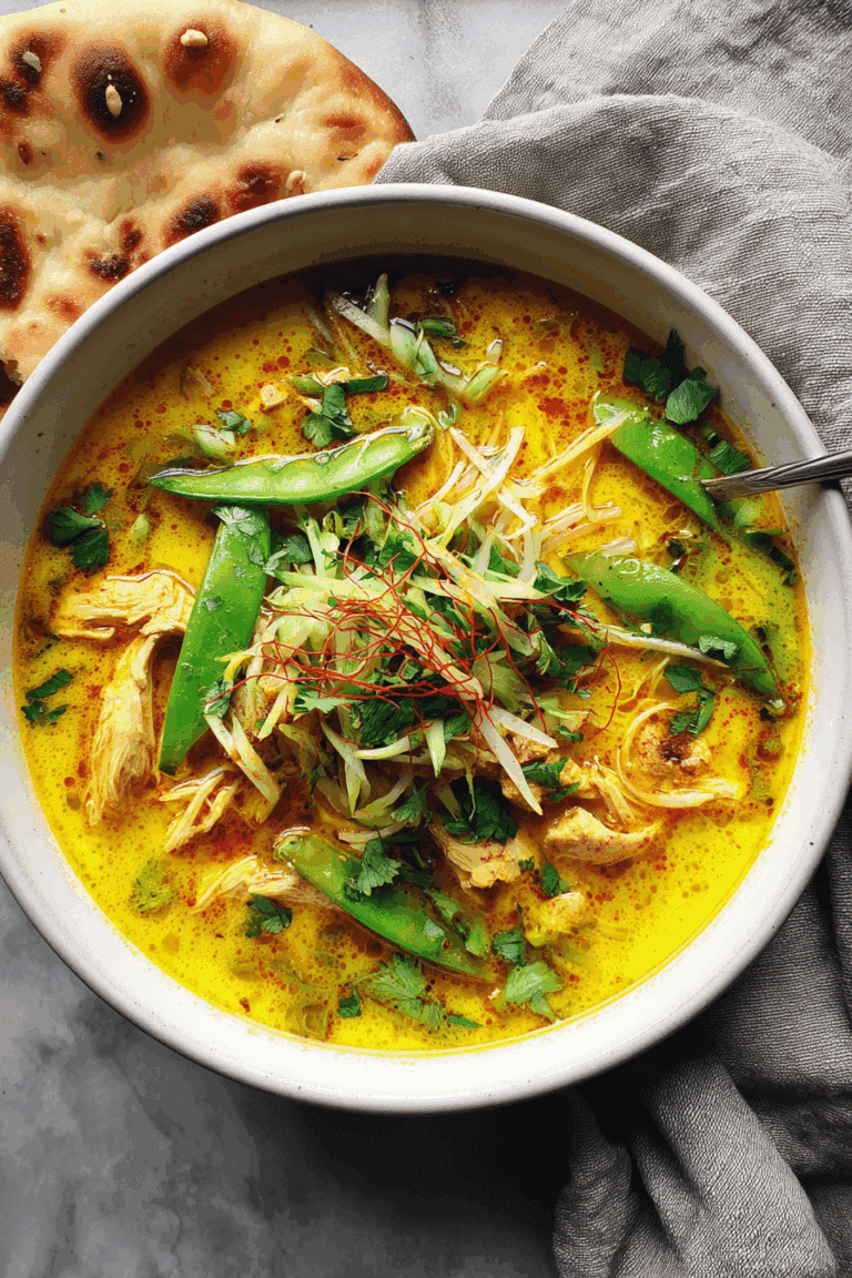 Spicy Thai Coconut Chicken Soup
