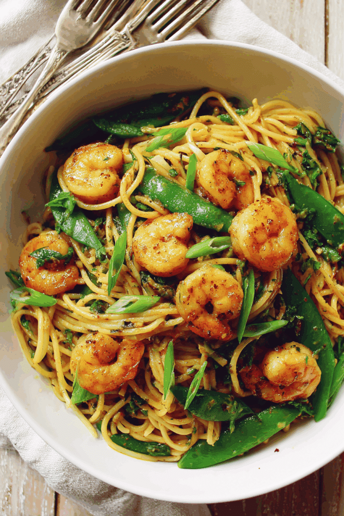 Curried Shrimp Pasta