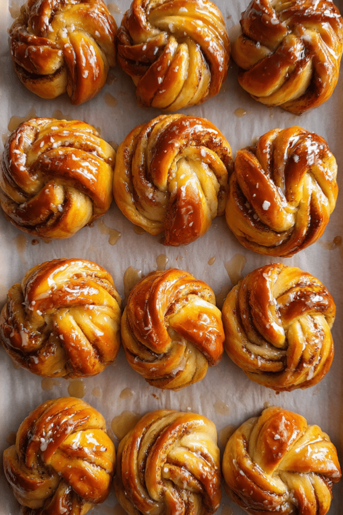 The BEST Cinnamon Knots with Honey Glaze